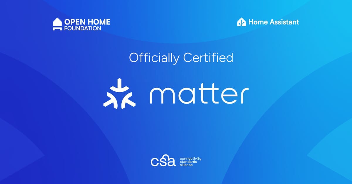 Home Assistant officially Matters – Home Assistant