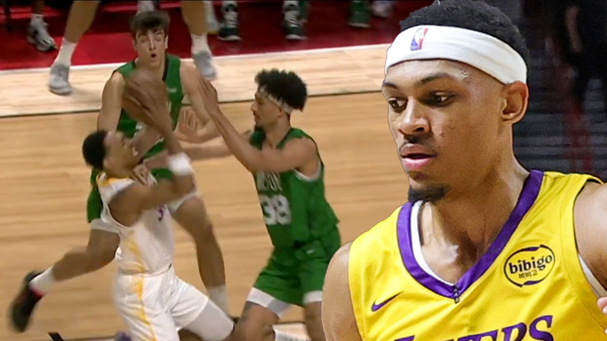Lakers’ Darius Bazley Suffers Gruesome Knee Injury In Summer League Game