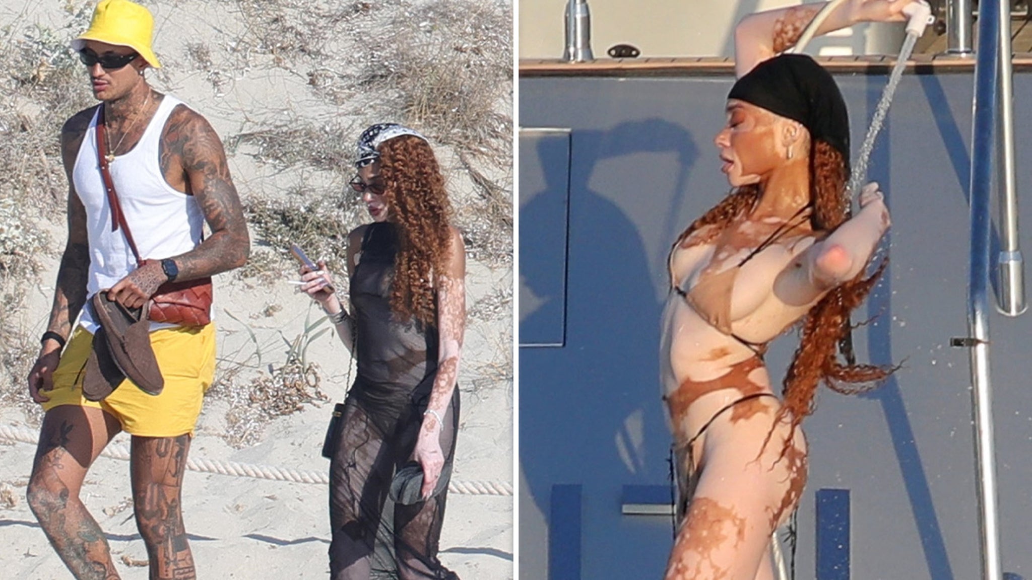 Winnie Harlow Stuns In Bikini On Yacht With Kyle Kuzma