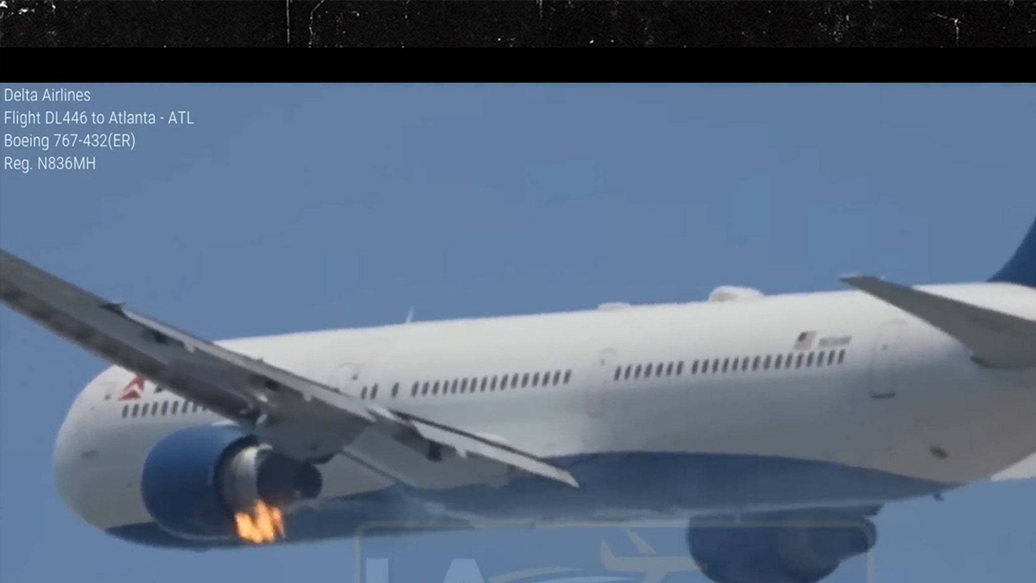Dramatic Video Shows Plane Engine Erupt in Flames After LAX Takeoff
