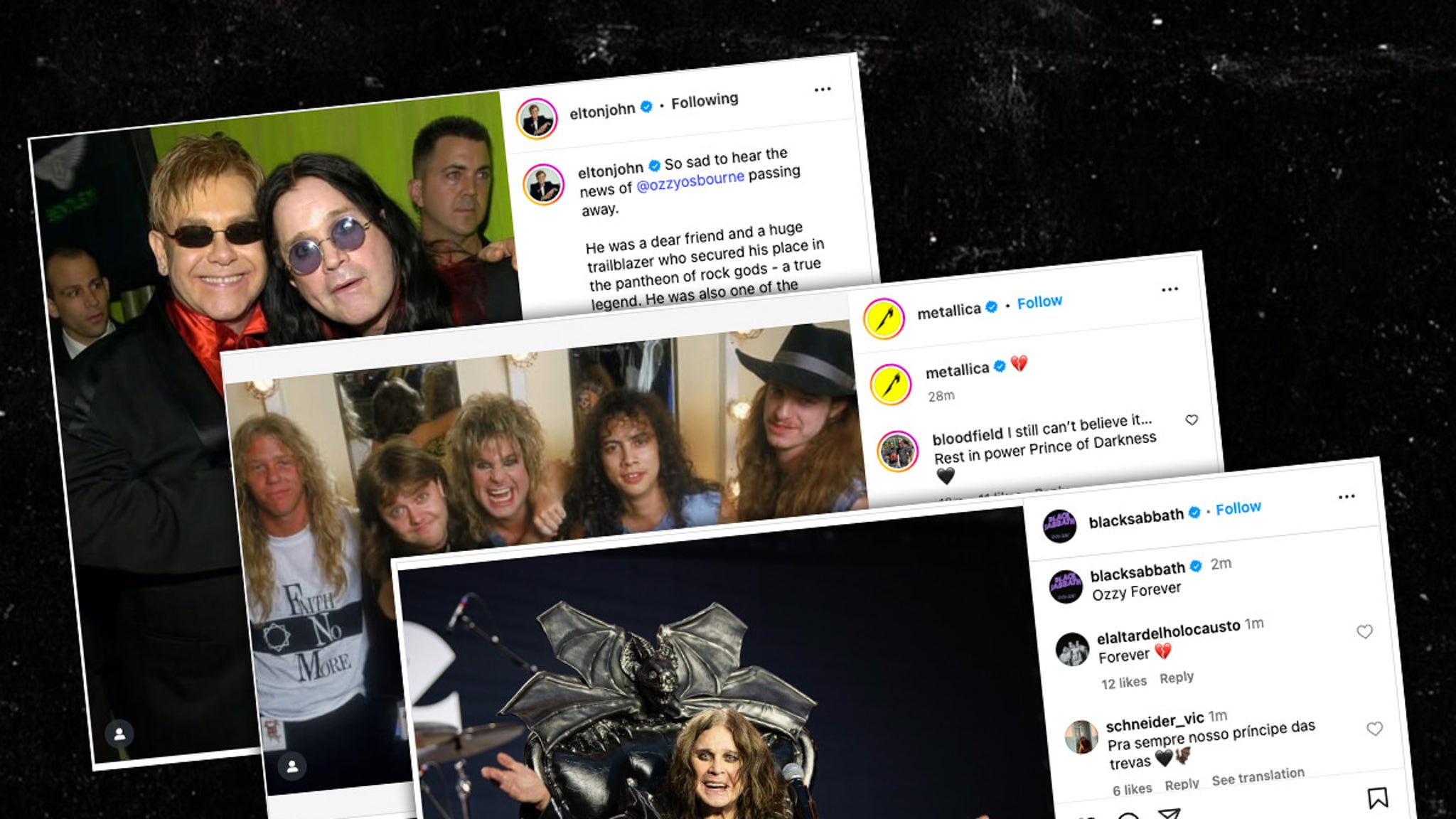 Black Sabbath, Travis Barker, Marylin Manson, More Honor Ozzy Osbourne After Death