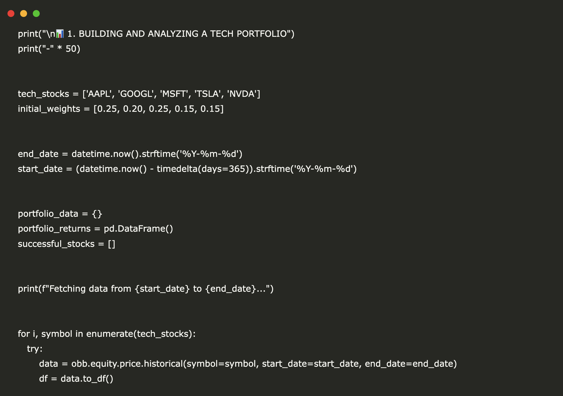 Building an Advanced Portfolio Analysis and Market Intelligence Tool with OpenBB