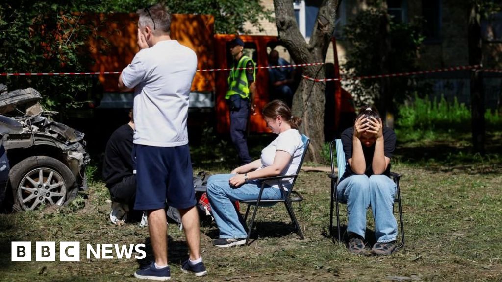 Zelensky demands sanctions after Russia strikes kill 33 in Kyiv