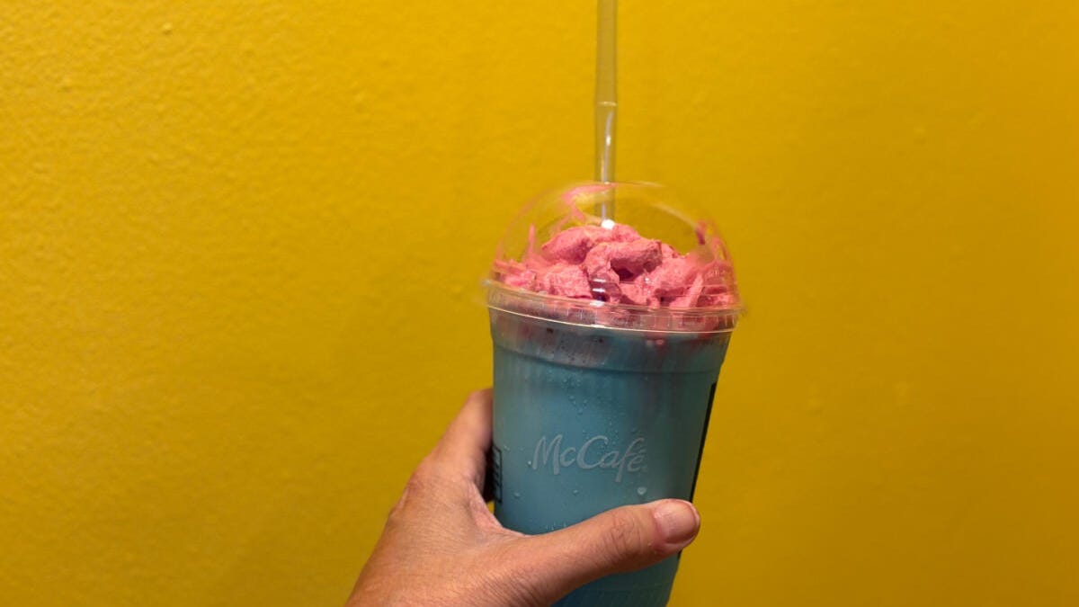This Is The Mystery Flavor of McDonald’s New Pink and Blue Shake