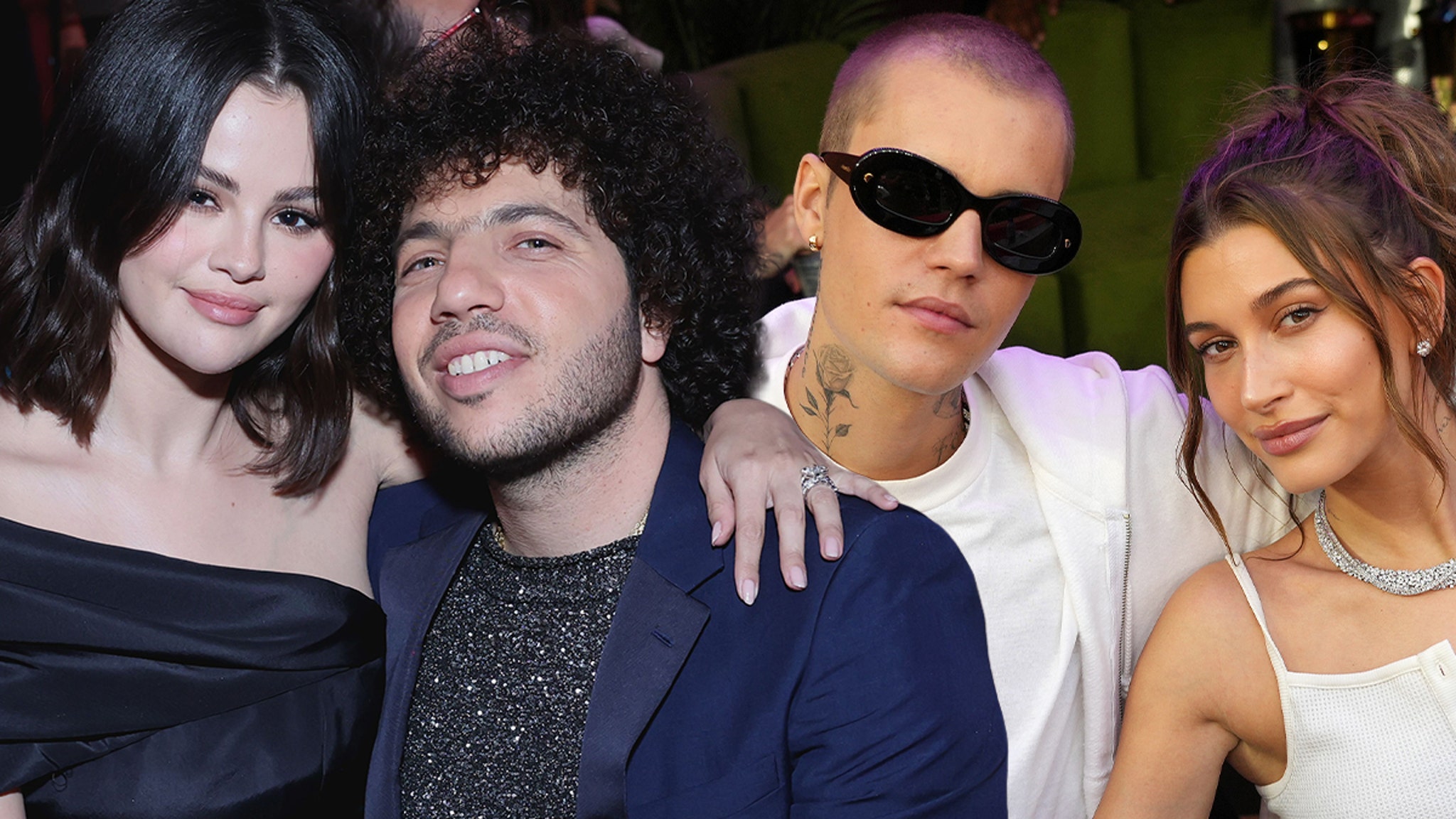 Justin and Hailey Bieber Stay Busy Day Before His Ex Selena Gomez Ties the Knot