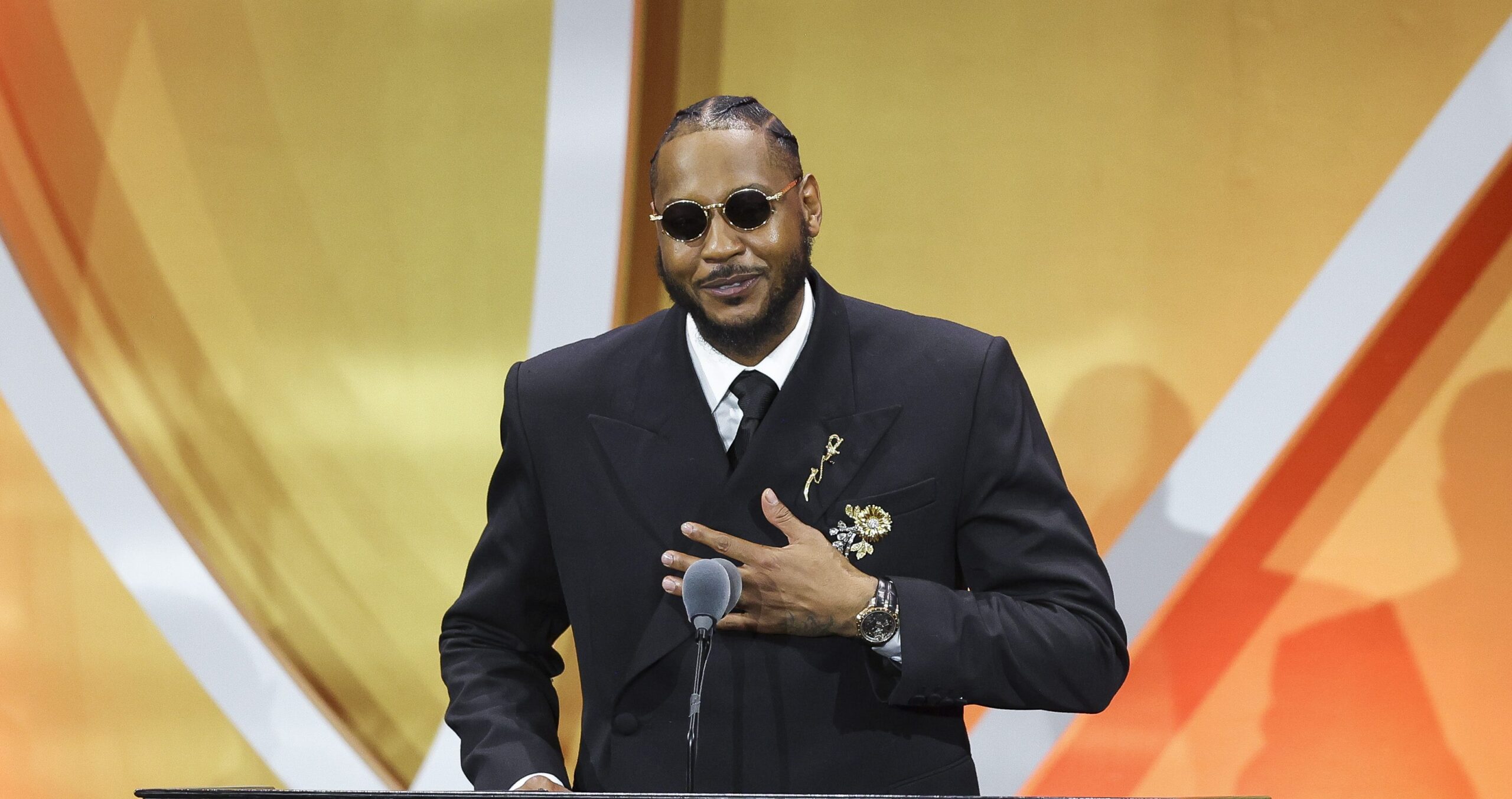 Carmelo Anthony Thanks Son & Daughter In Hall Of Fame Speech