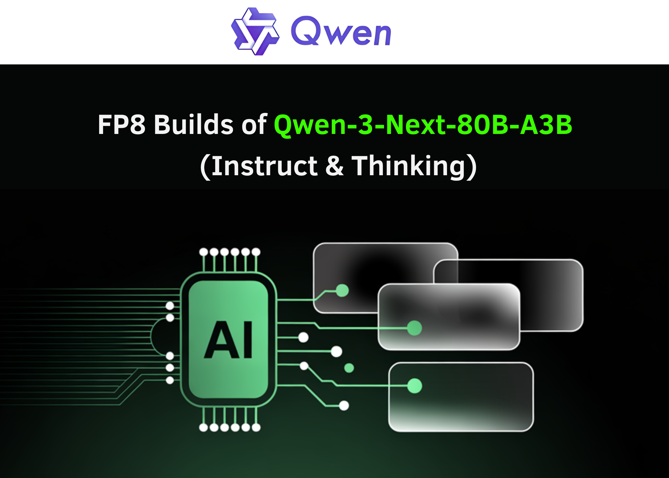 Alibaba Qwen Team Just Released FP8 Builds of Qwen3-Next-80B-A3B (Instruct & Thinking), Bringing 80B/3B-Active Hybrid-MoE to Commodity GPUs