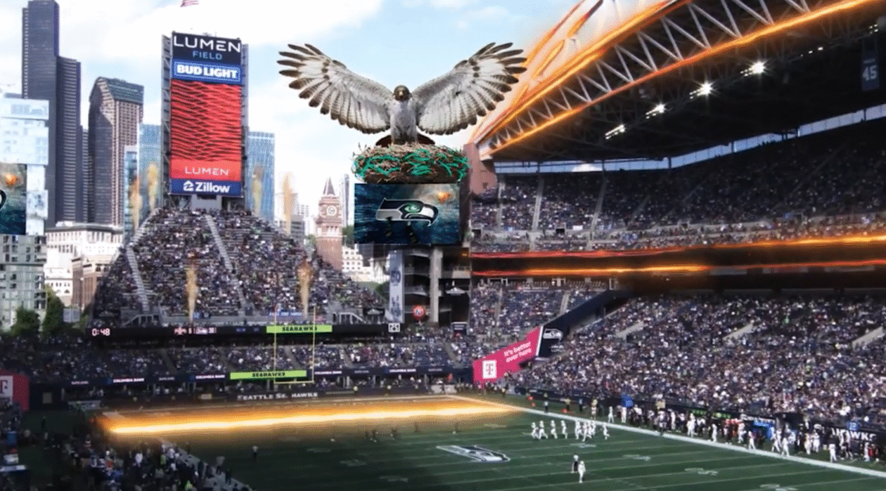 Seahawks power up new mixed reality video experience to fire up fans in Seattle stadium – GeekWire