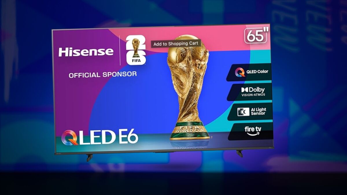 Save $140 on This 65” QLED 4K Hisense Smart TV with Dolby Vision, AI Light Sensor, and Fire Tv