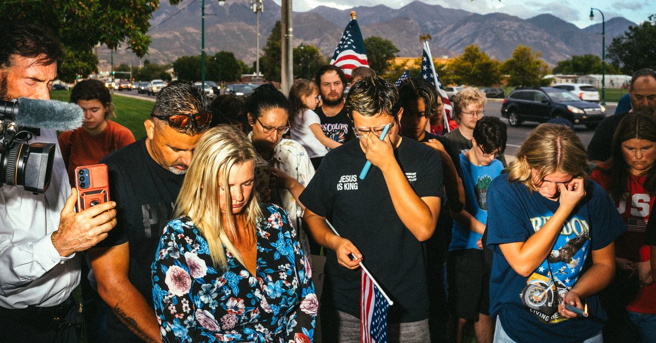 Scenes From Charlie Kirk’s Spontaneous Memorial in Utah